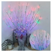 Lighted Branches with 20 Lights, Artificial Branch Lights Battery Operated, Christmas Easter Wedding Party Spring Decoration (Vase Excluded)